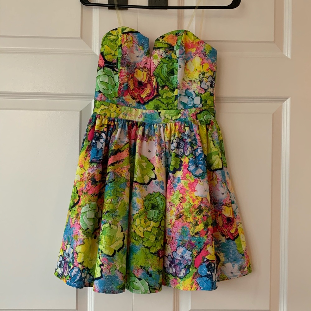 Akira strapless dress